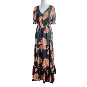 Patrons Of Peace V-neck Floral Maxi Dress